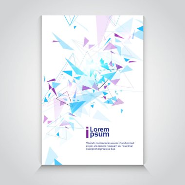 Soyut üçgen geometrik arka plan afiş kopya alanı