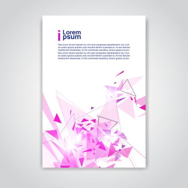 Soyut üçgen geometrik arka plan afiş kopya alanı