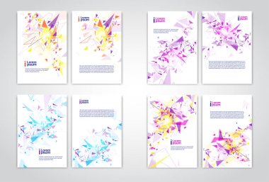 Soyut üçgen geometrik arka plan afiş kopya alanı