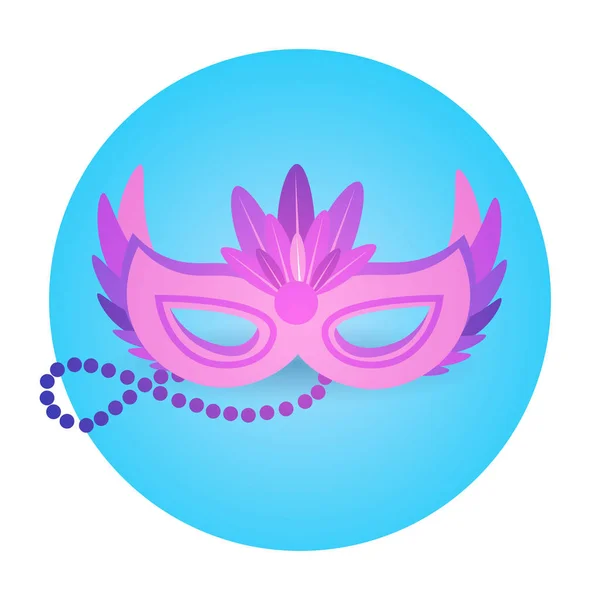 Barevné masky ikonu Brazílie karneval Rio Holiday Party oslava — Stockový vektor