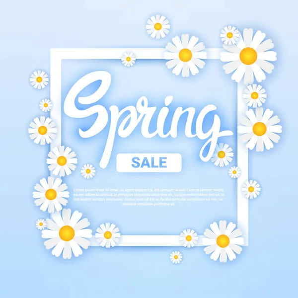 Frühling Verkauf Einkaufen Sonderangebot Urlaub Banner — Stockvektor