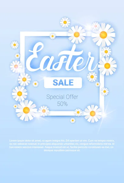 Easter Sale Shopping Special Offer Holiday Banner — Stock Vector