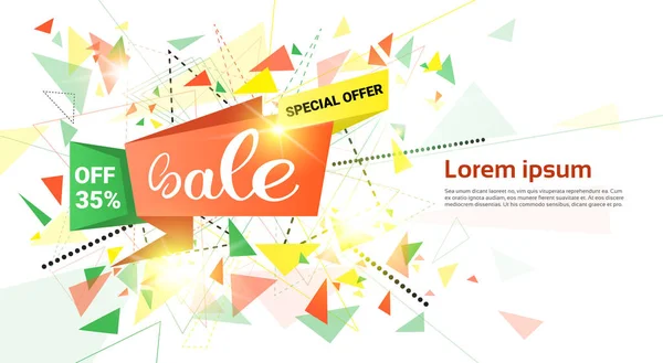 Lente Sale aanbieding vakantie Banner winkelen — Stockvector