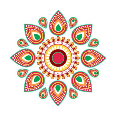 Mutlu Ugadi Gudi Padwa Hindu yılbaşı tebrik kartı tatil
