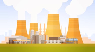 Fabrika Binası doğa kirliliği bitki boru atık afiş