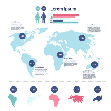 Sağlık Tıp Infographics bilgi başlığı ile kopya alanı
