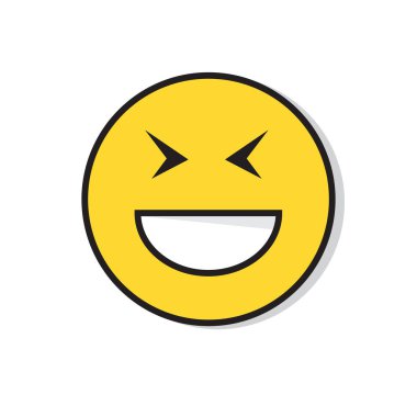 Pozitif insanlar duygu simgesi gülen sarı gülümseyen yüzü