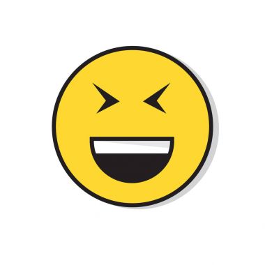 Pozitif insanlar duygu simgesi gülen sarı gülümseyen yüzü
