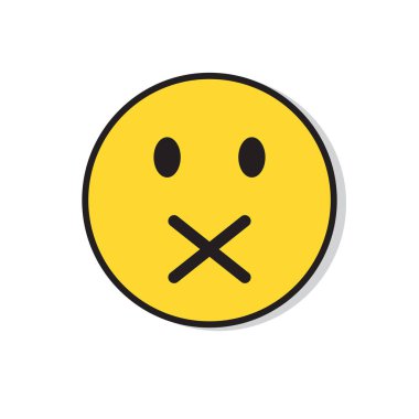 Sarı üzgün yüz negatif insanlar duygu simgesi