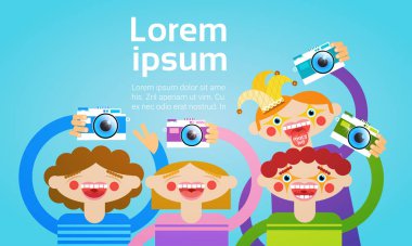 Çizgi film insanlar fotoğraf fotoğraf makinesi fotoğrafçılık Blogger Holding grubu