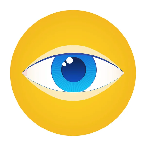 Здоровье глаз икона Всемирный день здоровья Всемирный праздник Знамя — стоковый вектор