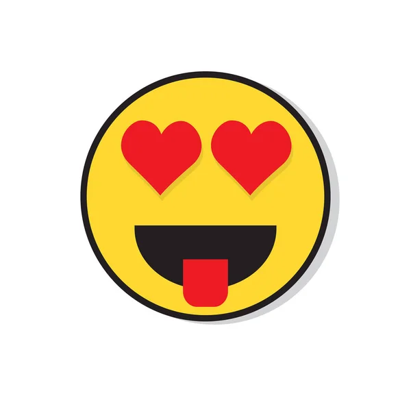 Žlutá usmívající se tvář pozitivních lidí emoce ikona — Stockový vektor