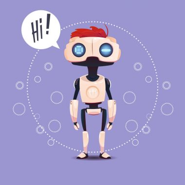 Sohbet Bot, Robot sanal yardım öğe Web sitesi veya mobil uygulamalar, yapay zeka kavramı