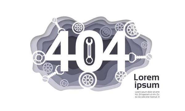 404 δεν βρέθηκε σφάλμα σύνδεσης Internet πρόβλημα — Διανυσματικό Αρχείο