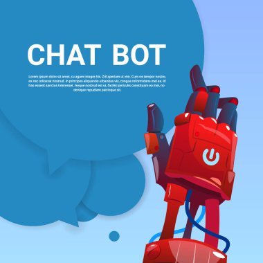 Sohbet Bot Robot sanal yardım Web sitesi veya mobil uygulamalar, yapay zeka kavramı