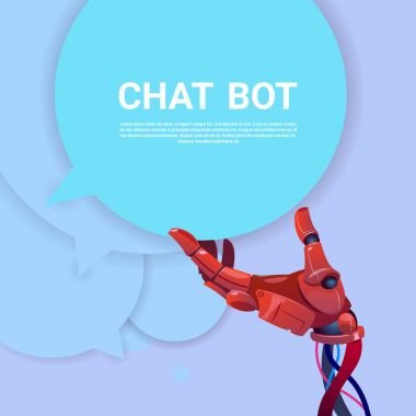 Sohbet Bot Robot sanal yardım Web sitesi veya mobil uygulamalar, yapay zeka kavramı
