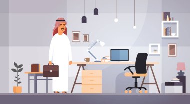 Arap iş adamı girişimci Modern ofis