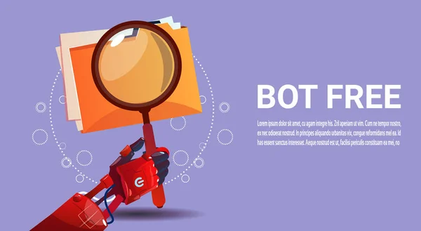 Sohbet Bot Robot sanal yardım Web sitesi veya mobil uygulamalar, yapay zeka kavramı arama — Stok Vektör