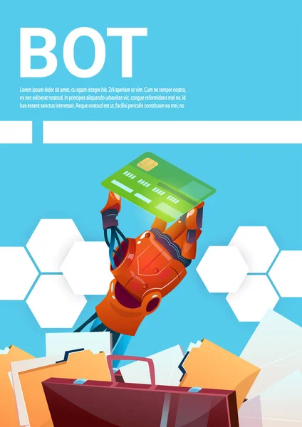 Chat Bot Robot virtuele bijstand van Website of mobiele toepassingen, kunstmatige intelligentie Concept — Stockvector
