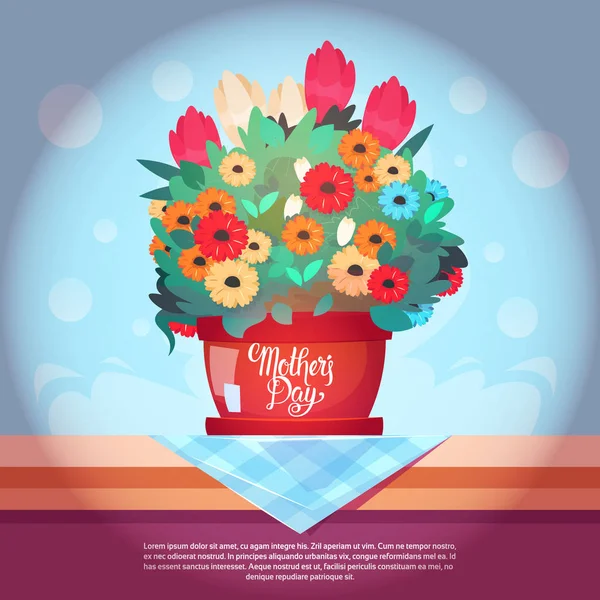 Happy Mother Day, Spring Holiday Greeting Card Banner