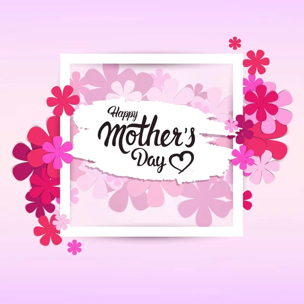 Happy Mother Day, Spring Holiday Greeting Card Banner