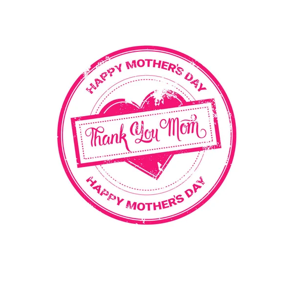 Happy Mother Day, Spring Holiday Greeting Stamp