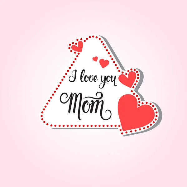 Feliz Día de la Madre, Banner de tarjeta de felicitación de vacaciones de primavera — Vector de stock
