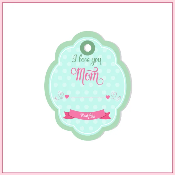 Happy Mother Day, Spring Holiday Greeting Card Logo