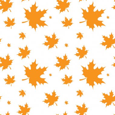 Sarı akçaağaç yaprağı sonbahar Seamless Modeli