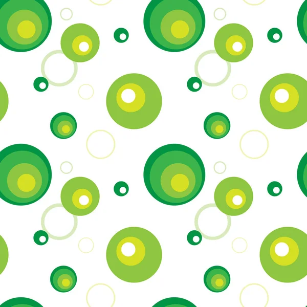 Yeşil yuvarlak Dikişsiz desen arka plan