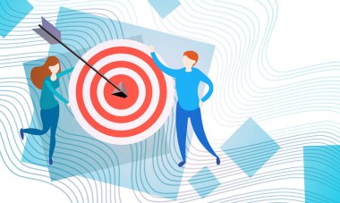 İş adamları hedef ile Strateji başarı amacı