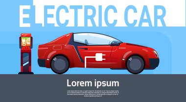 Elektrikli araç şarj istasyonu çevre dostu araç şehir içinde