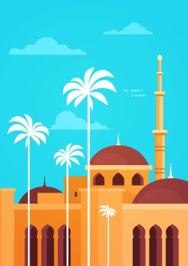 Müslüman Cityscape Nabawi cami bina din