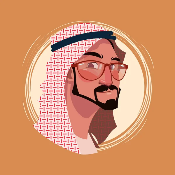 Profiel pictogram mannelijke emotie Avatar, Hipster Man Cartoon portret gelukkig lachend gezicht — Stockvector