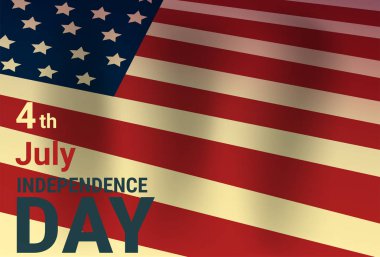 ABD Bağımsızlık günü tatil 4 Temmuz afiş tebrik kartı