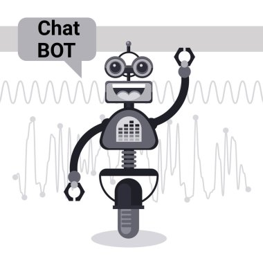 Bedava Chat Bot, Robot sanal yardım öğe Web sitesi veya mobil uygulamalar, yapay zeka kavramı