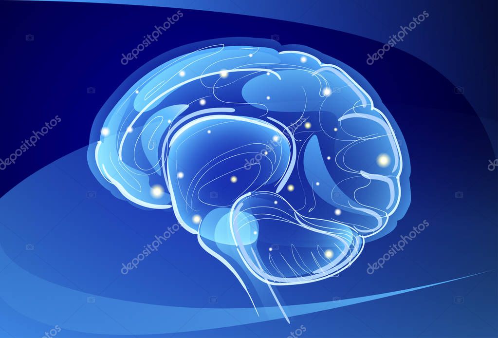 Brain Neurons Activity, Medicine Thinking Intelligence Concept Banner ...