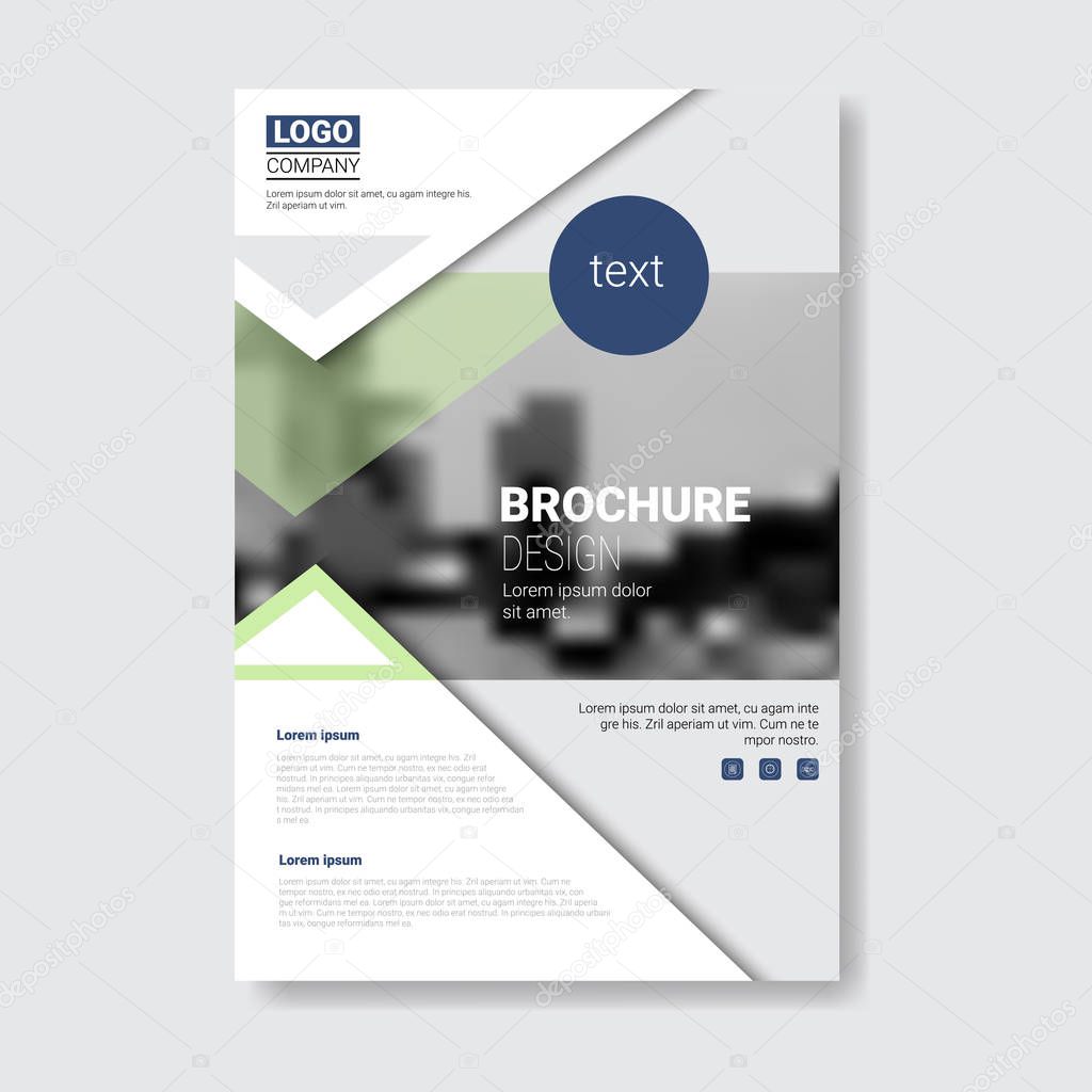 Template Design Brochure, Annual Report, Magazine, Poster, Corporate Presentation, Portfolio, Flyer With Copy Space