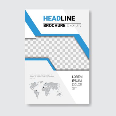 Şablon tasarım broşür, faaliyet raporu, dergi, afiş, Kurumsal Tanıtım, Portföy, ve ilan kopya alanı ile