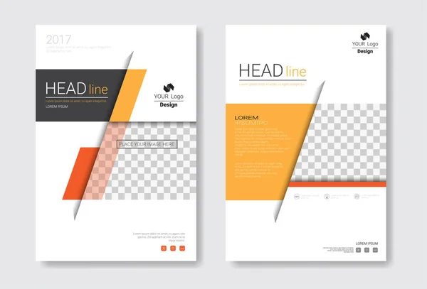 Šablony Design brožura Set, výroční zprávy, časopis, plakát, firemní prezentaci kolekce, portfolia, leták s Copy prostor — Stockový vektor