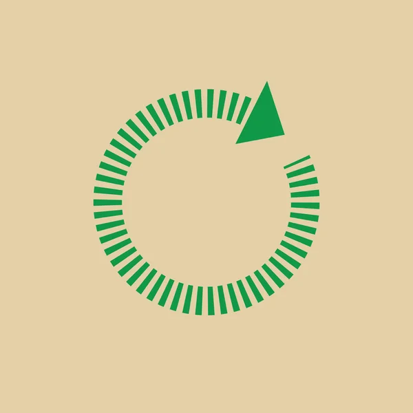 Recycling-Symbol grüne Pfeile Logo Web-Symbol — Stockvektor