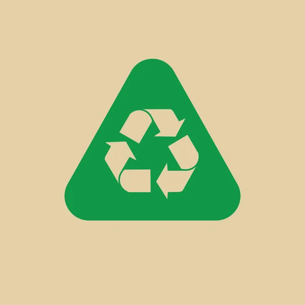 Reciclar símbolo Setas verdes logotipo Web Icon — Vetor de Stock