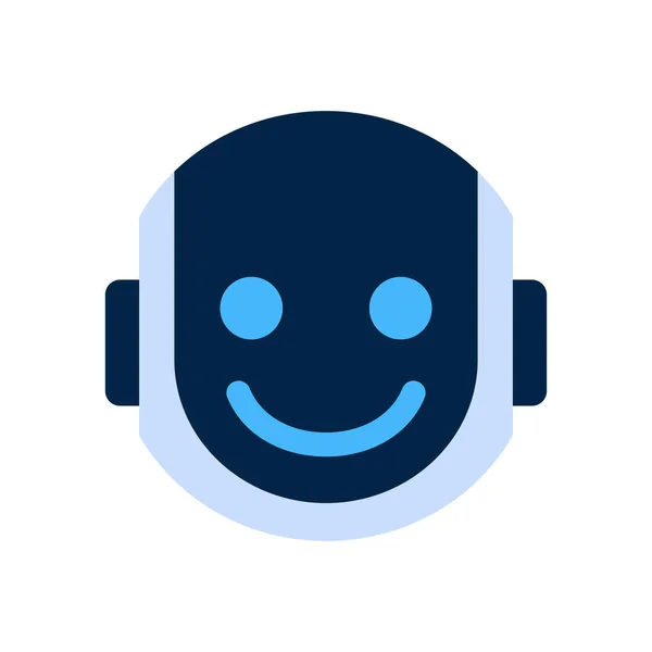 Робот Face Icon Smiling Face Emotion Robotic — стоковый вектор