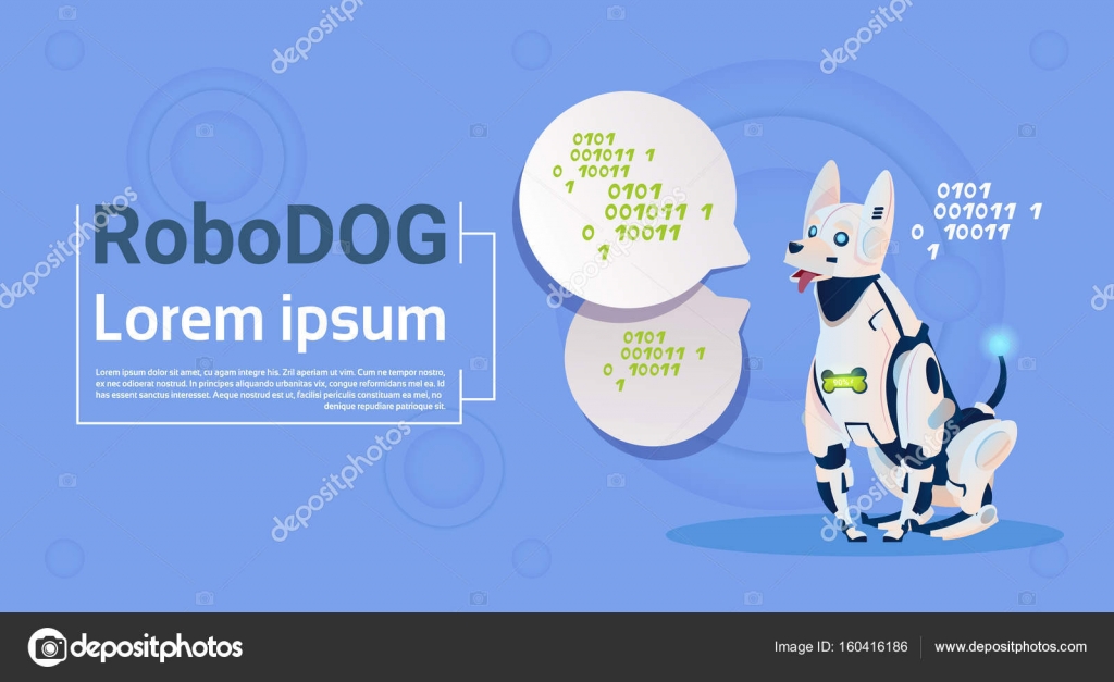 vector robot dog