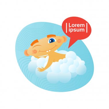 Yürümeye başlayan çocuk çizgi film bebek bezi içinde uyuyan sevimli bebek