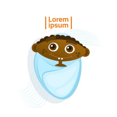 Yürümeye başlayan çocuk mutlu karikatür bebek şirin Afrikalı-Amerikalı bebek çocuk giysili