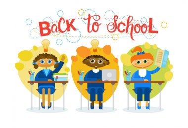 Okul öğrenci Danışma eğitim Mix yarış okul oturan gruba geri