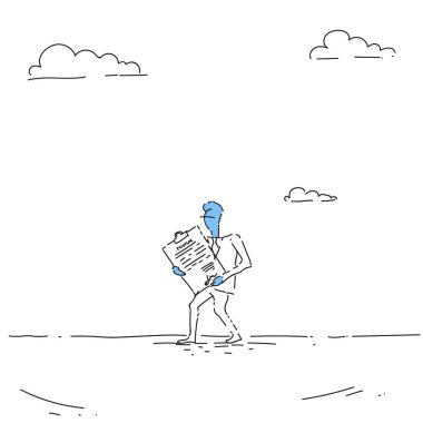 İş adamı tutun sözleşme işareti belge başarılı anlaşma kavramı