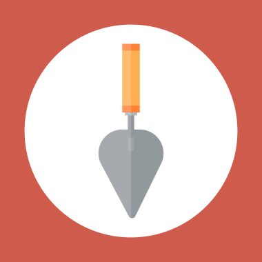 El araç ekipman kavramı çalışma spatula simgesi