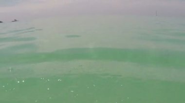 Eylem fotoğraf makinesi su ve sualtı bakış açısı ile adam denize sıfır Yüzme